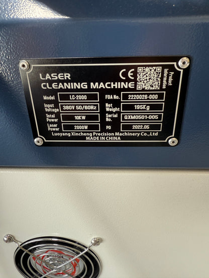 US Stock 90% New SFX Laser Cleaning Machine 2000W Portable Handheld Laser Cleaner 10m for Rust Remover