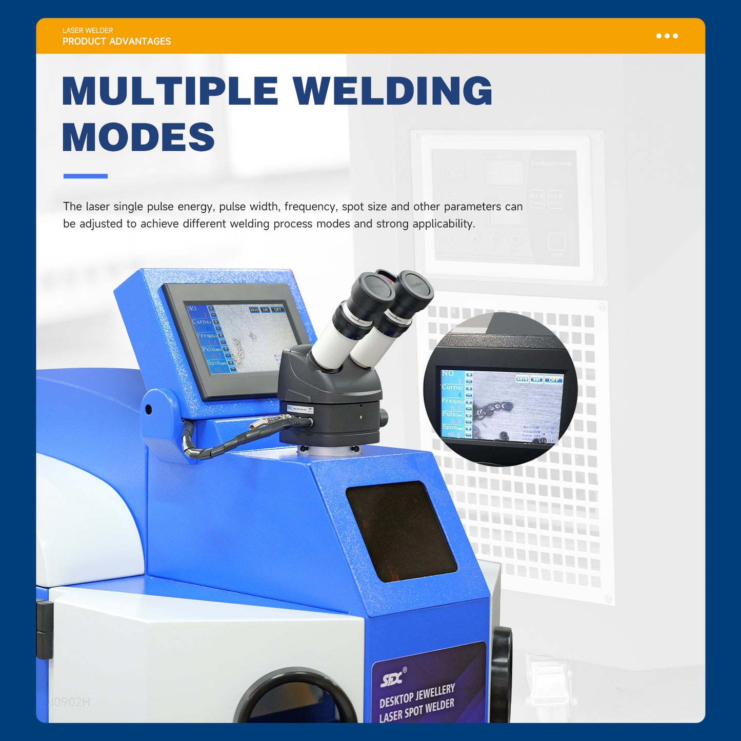 Jewelry Spot Welder 200W with CCD Function Jewelry Welding Machine for gold and sliver