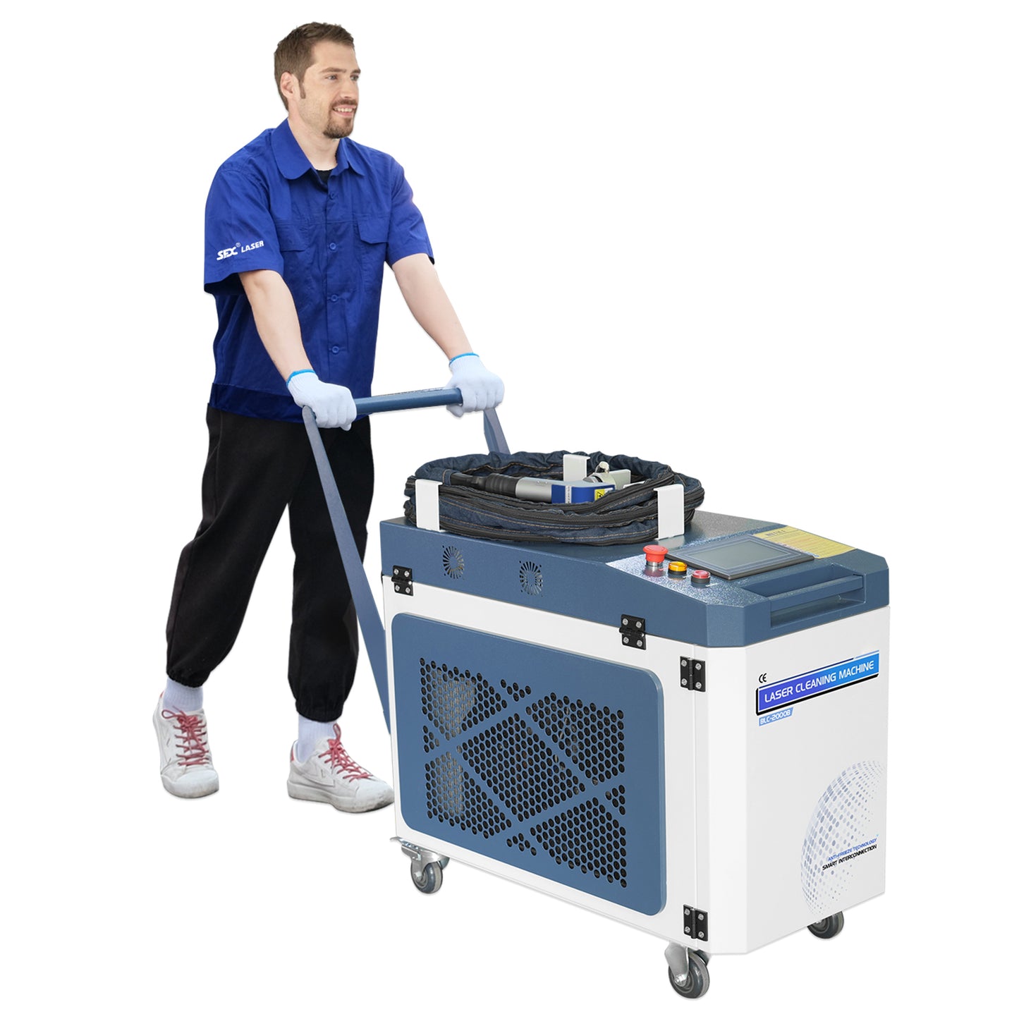 90% New SFX Laser Integrated Laser Cleaning Machine BLC-2000 Laser Rust Removal with Anti-Freeze Technology