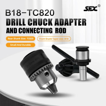 B18-TC820 Drill Chuck Adapter and Connecting Rod Holding Shank Diameter 31mm for M24HR/M30R/M36R Electric Tapping Machine