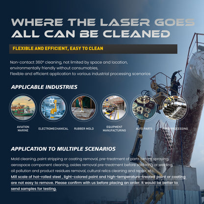 90% New SFX Laser Integrated Laser Cleaning Machine BLC-2000 Laser Rust Removal with Anti-Freeze Technology