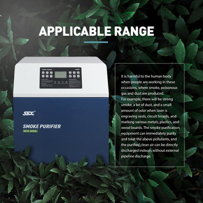 Purificador de humo SFX, extractor de humos de alta eficiencia para máquinas de limpieza, soldadura y marcado láser.