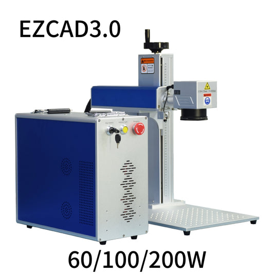 SFX JPT MOPA Fiber Laser Engraver 60/100/200W Laser Marking Machine EZCAD3.0 with Rotary for Metal Marking