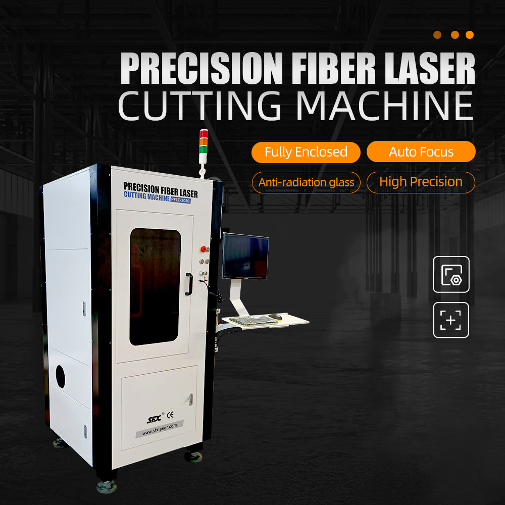 SFX 1500W/ 2000W Laser Precision Fiber Laser Cutting Machine Auto Focus Laser Cutter for Metal Steel Aluminum 300*300mm Working Area
