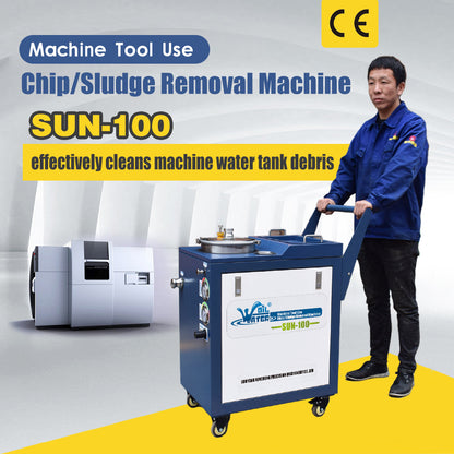 SUN-100 Chip/Sludge Removal Machine CNC Cutting Fluid Purified Cleaning Tool