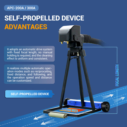 US Stock 95% New SFX APC 300W Air-Cooled Pulsed Laser Cleaning Machine Laser Wood Stripping machine Paint Rust Plating Coating Removal