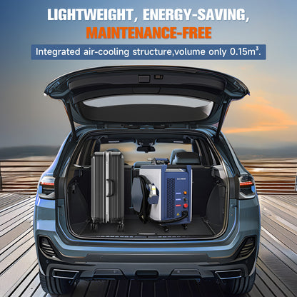 US Stock SFX 1500W Air-cooled Continuous Laser Cleaning Machine ALC-1500 for Rust Paint Oil Stains Graffiti Removal