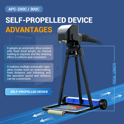 SFX Handheld Portable Laser Cleaning Machine APC-200B/300B for Wooden Restoration Mold Rust Paint Oil Removal