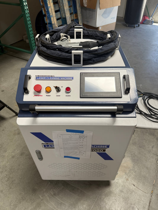 US Stock 90% New SFX Laser Cleaning Machine 2000W Portable Handheld Laser Cleaner 10m for Rust Remover