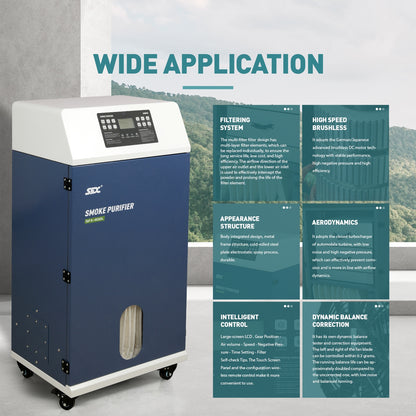 Purificador de humo SFX, extractor de humos de alta eficiencia para máquinas de limpieza, soldadura y marcado láser.