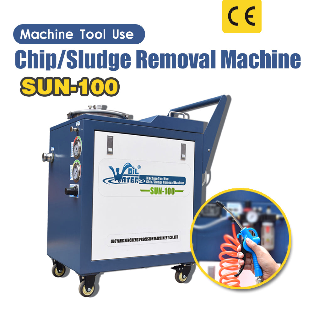 SUN-100 Chip/Sludge Removal Machine CNC Cutting Fluid Purified Cleaning Tool