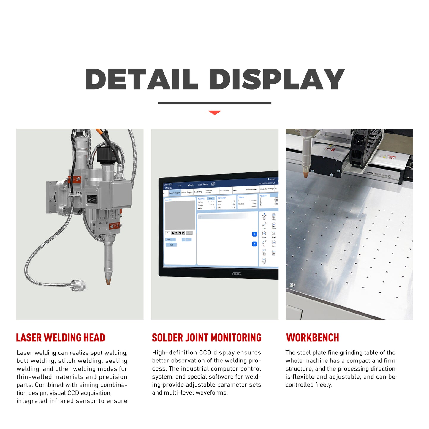 7 Axis Platform Automatic Laser Welding Machine Fiber Laser Welder 1500/2000/3000W Spot Size 0-5mm Laser Welding Machine for Metal