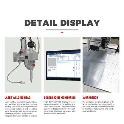7 Axis Platform Automatic Laser Welding Machine Fiber Laser Welder 1500/2000/3000W Spot Size 0-5mm Laser Welding Machine for Metal
