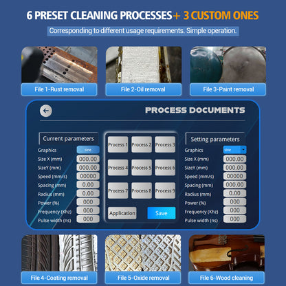 US Stock Demo Machine AGC-300 IOT+ Air-Cooled Pulse Laser Cleaning Machine 300W 500W for Rust Paint Coating Removal