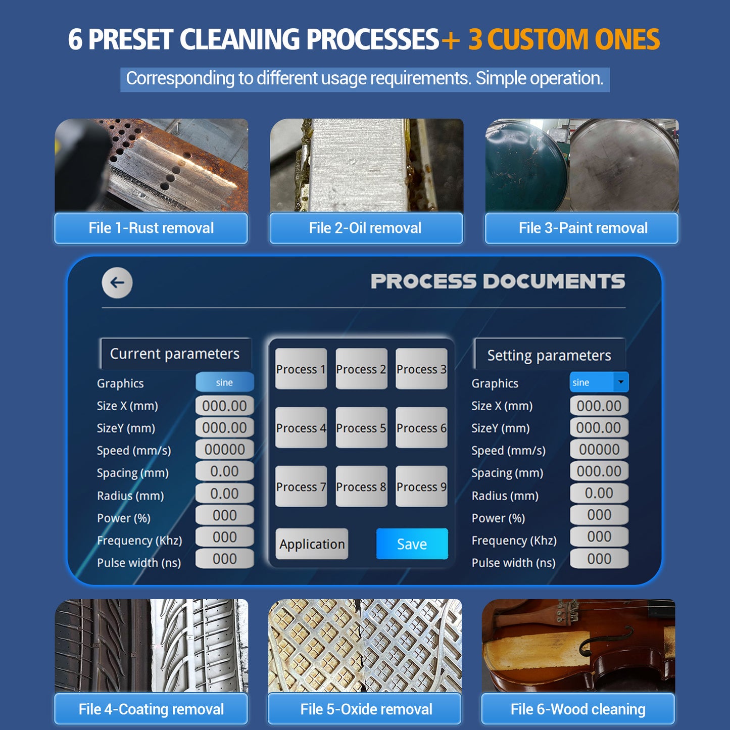 US Stock 90% New SFX 500W Air-Cooled Pulse Laser Cleaning Machine for Rust Paint Coating Removal