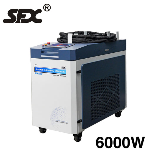 SFX Laser 6000W Laser Cleaning Machine Handheld Continuous Laser Cleaning Machine High Efficiency 500mm Scannning Width
