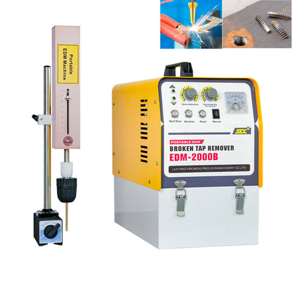 USA Stock SFX EDM-2000B Portable EDM Machine for Extracting M2-M30 Broken Screws Taps Drills Removal