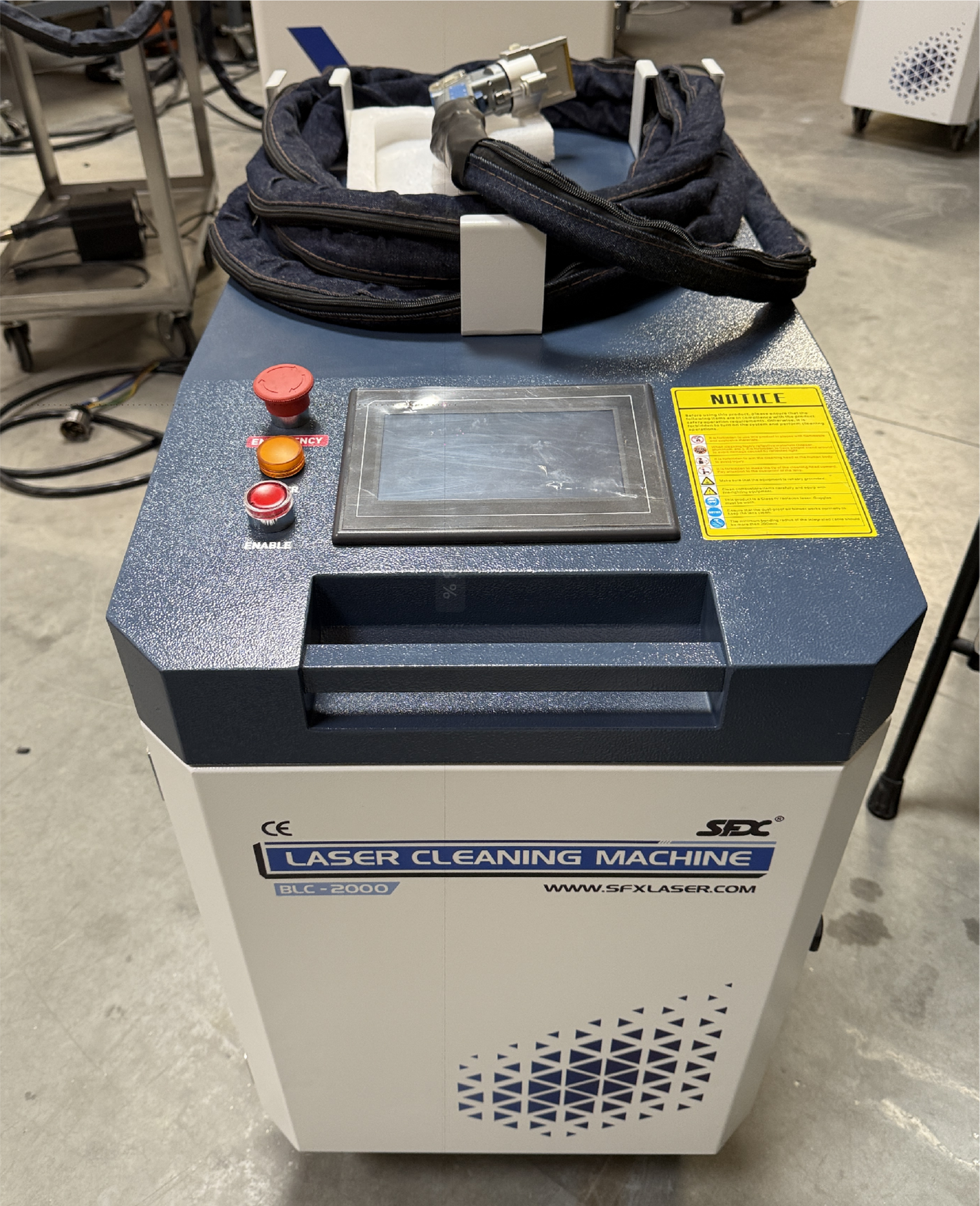 US Stock 90% New SFX Laser Cleaning Machine 2000W MAX Portable Handheld Laser Cleaner for Rust Paint Oil Oxide