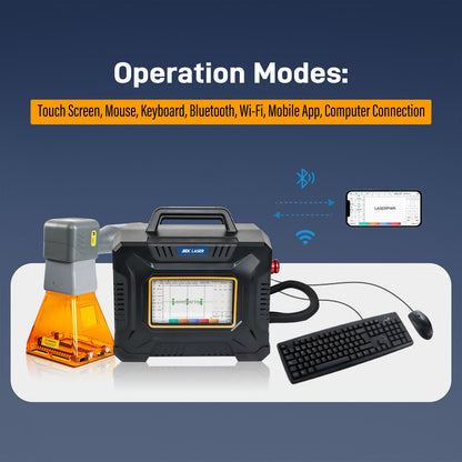 SFX 60W Portable Handheld Laser Marking Machine Metal Laser Engraver with 55*55/100*100/150*150mm Lens