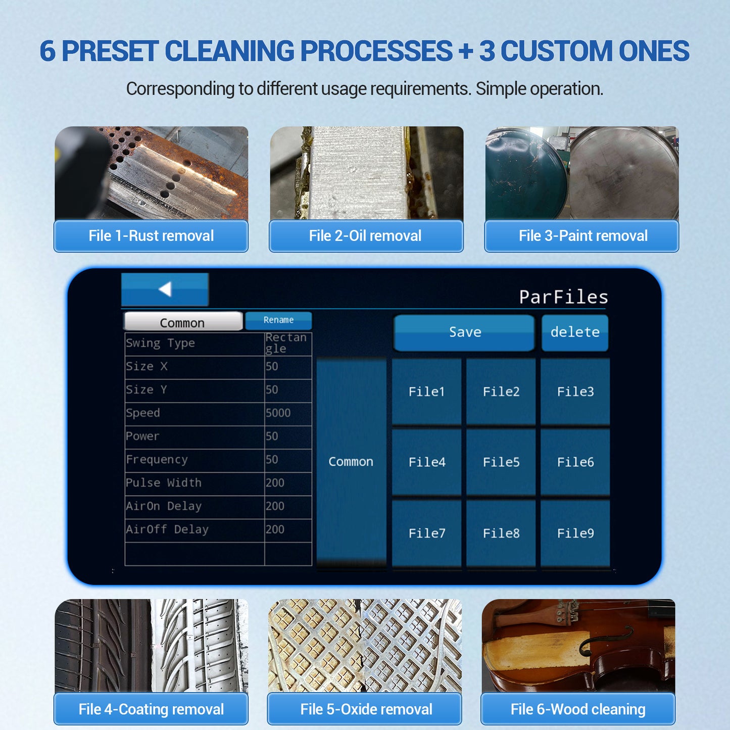 US Stock Used AGC-300A SFX Laser Cleaning Machine 300 Portable Laser Rust Removal with Self-propelled Device