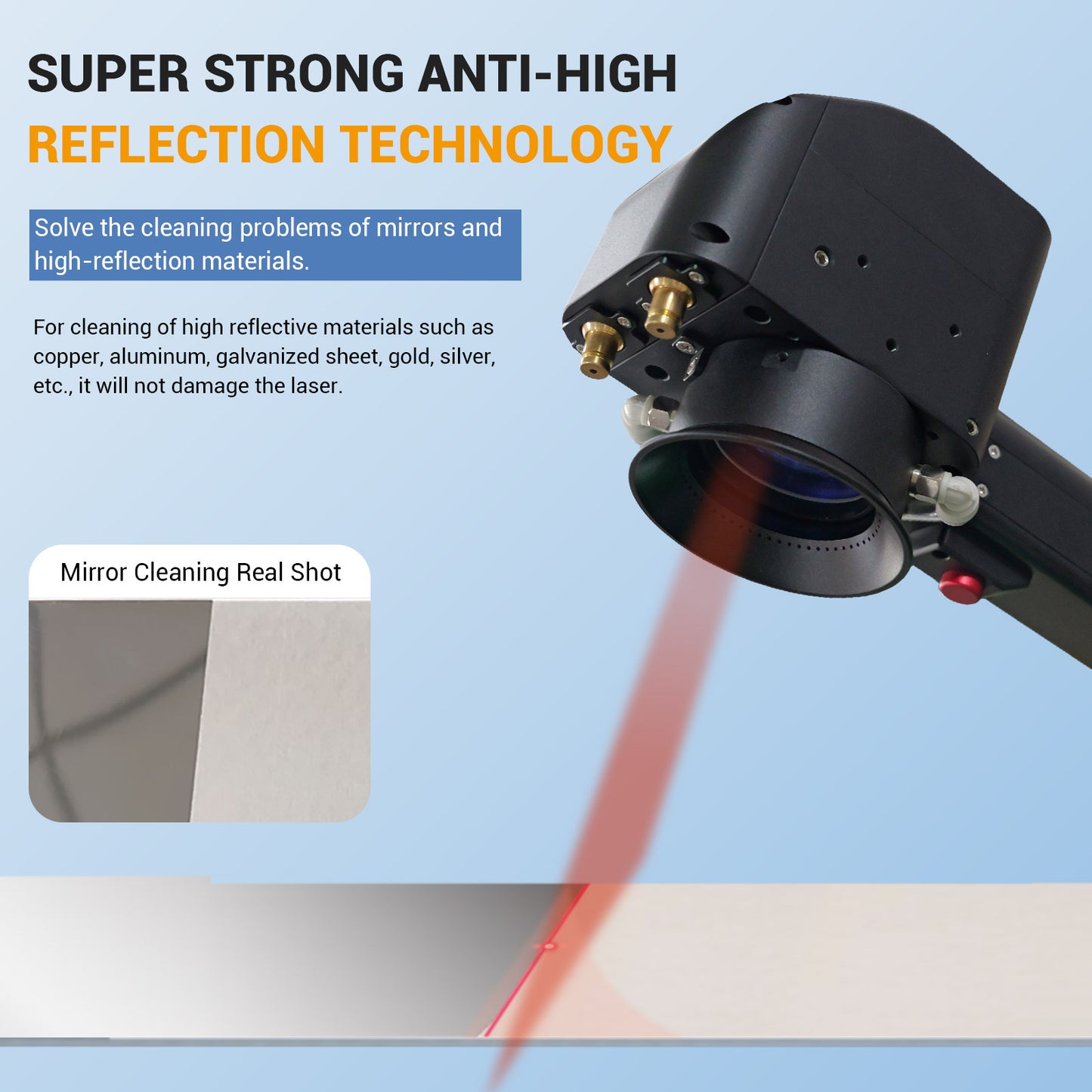 US Stock 90% New SFX 500W Air-Cooled Pulse Laser Cleaning Machine for Rust Paint Coating Removal