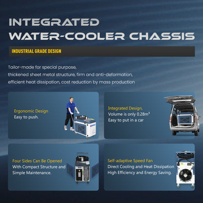 90% New SFX Laser Integrated Laser Cleaning Machine BLC-2000 Laser Rust Removal with Anti-Freeze Technology