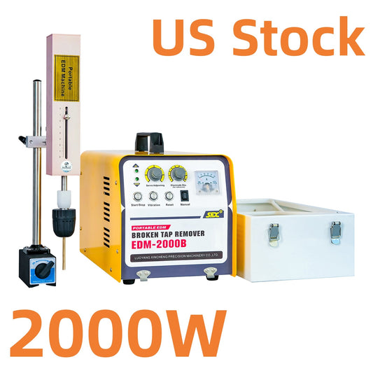 USA Stock SFX EDM-2000B Portable EDM Machine for Extracting M2-M30 Broken Screws Taps Drills Removal