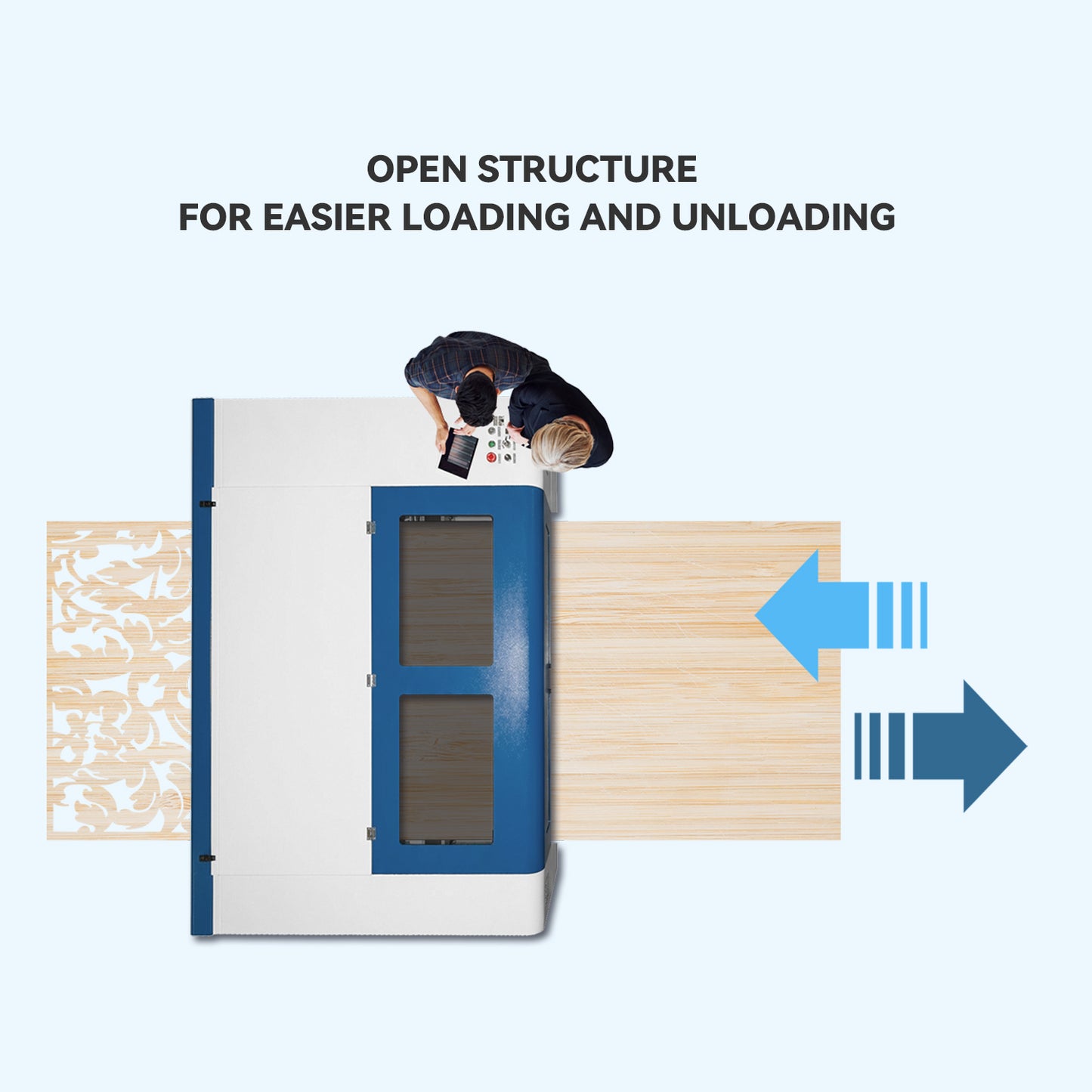 SFX Fiber & CO2 Integrated Cutting Machine SFX-1390FC 130/150/180W Laser Cutter With 1300*900mm Working Area