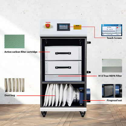 Purificador de humo SFX, extractor de humos de alta eficiencia para máquinas de limpieza, soldadura y marcado láser.