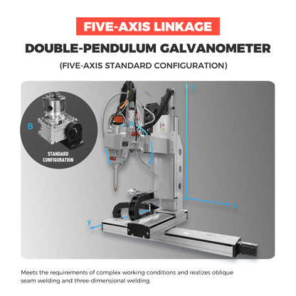 7 Axis Platform Automatic Laser Welding Machine Fiber Laser Welder 1500/2000/3000W Spot Size 0-5mm Laser Welding Machine for Metal