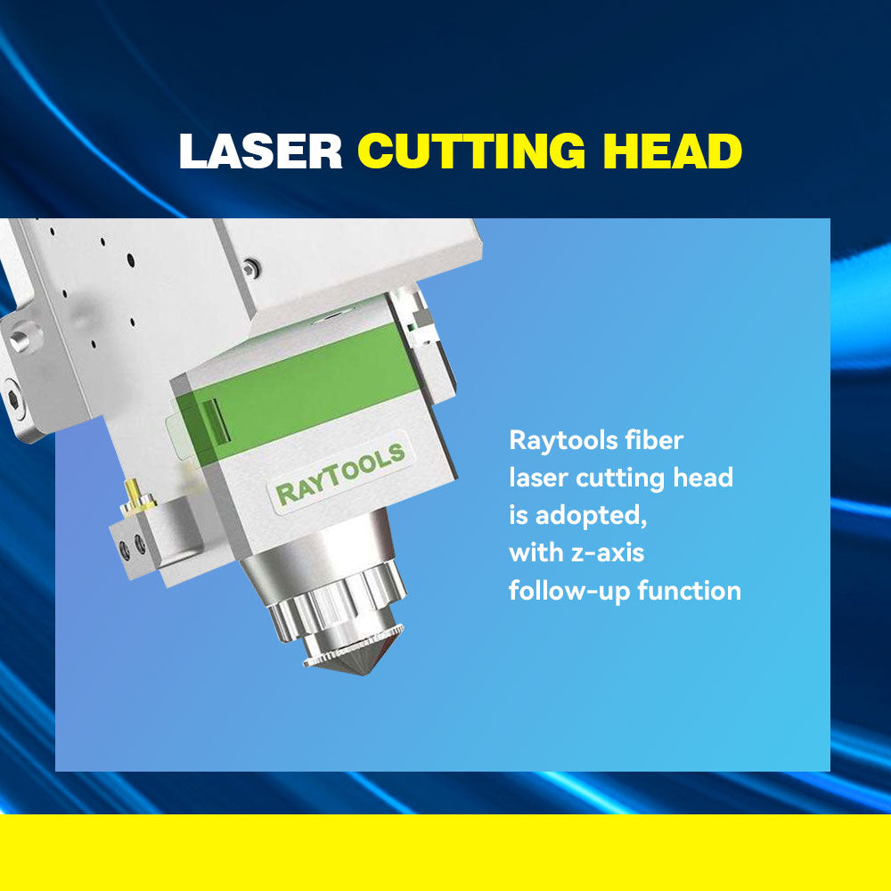 Fiber Laser Cutting Machine 1500W/ 2000W/ 3000W CNC Metal Cutter for Stainless Steel & Sheet Metal 900×1300mm Cutting Area
