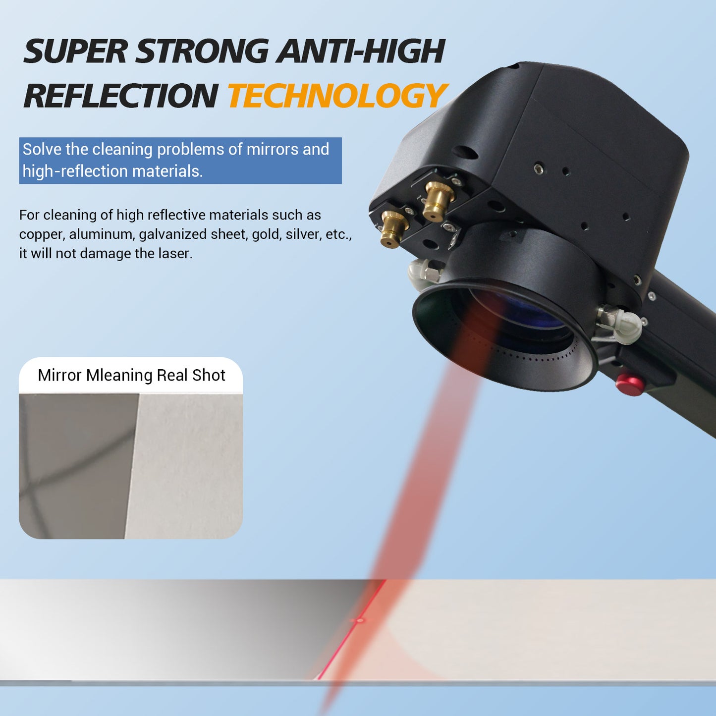 SFX Air-Cooled Pulse Laser Cleaning Machine AGC 300W 500W Laser Cleaner Rust Paint Varnish Coating Removal for Metal and Stone