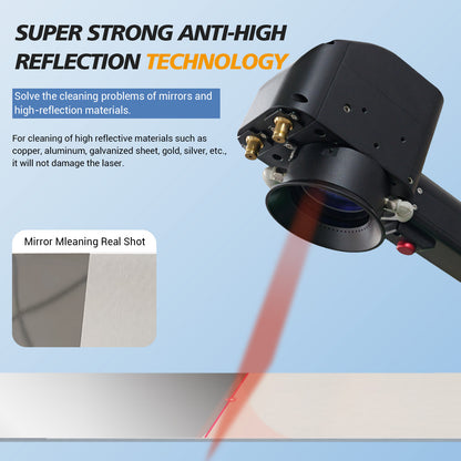 SFX Air-Cooled Pulse Laser Cleaning Machine AGC 300W 500W Laser Cleaner Rust Paint Varnish Coating Removal for Metal and Stone