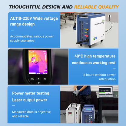 US Stock SFX APC 300W/ 500W Air-Cooled Pulsed Laser Cleaning Machine Laser Wood Stripping machine Paint Rust Plating Coating Removal Tool