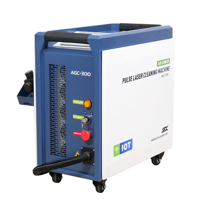 SFX Air-Cooled Pulse Laser Cleaning Machine AGC 300W 500W Laser Cleaner Rust Paint Varnish Coating Removal for Metal and Stone
