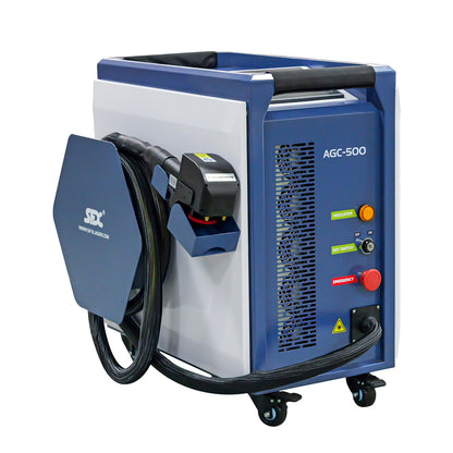 Demo Machine AGC-500 Air-Cooled Pulse Laser Cleaning Machine for Rust Paint Coating Removal