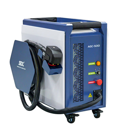 US Stock SFX Air-Cooled Pulse Laser Cleaning Machine AGC 300W 500W Laser Cleaner Rust Paint Varnish Coating Removal for Metal and Stone