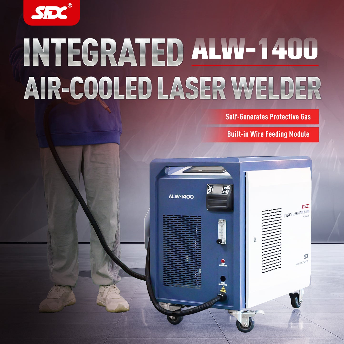 SFX 1400W Portable Laser Welding Machine 3 in 1 Integrated Handheld Laser Welder