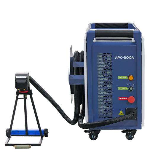 SFX APC 200W/300W Air-Cooled Pulsed Laser Cleaning Machine Laser Wood Stripping machine Paint Rust Plating Coating Removal Tool