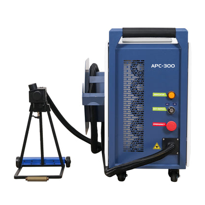 US Stock SFX APC 300W/ 500W Air-Cooled Pulsed Laser Cleaning Machine Laser Wood Stripping machine Paint Rust Plating Coating Removal Tool