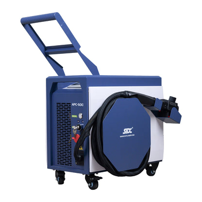 US Stock SFX APC 300W/ 500W Air-Cooled Pulsed Laser Cleaning Machine Laser Wood Stripping machine Paint Rust Plating Coating Removal Tool