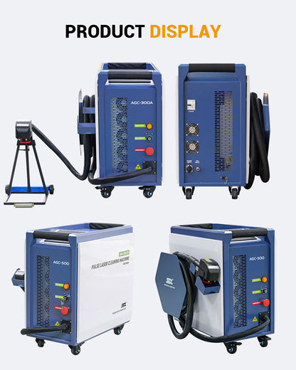 SFX Air-Cooled Pulse Laser Cleaning Machine AGC 300W 500W Laser Cleaner Rust Paint Varnish Coating Removal for Metal Wood and Stone