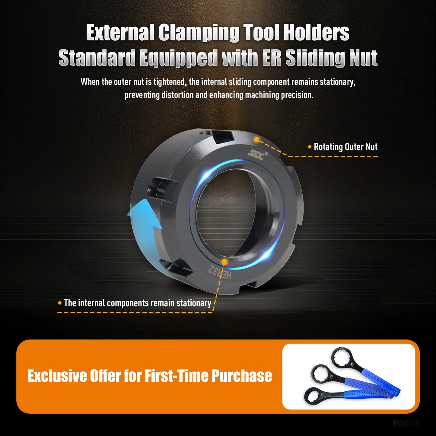 BMT65-0°/90°-72-ER40 BMT Driven Tool Holder Turn-Mill Combined Tool Holder
