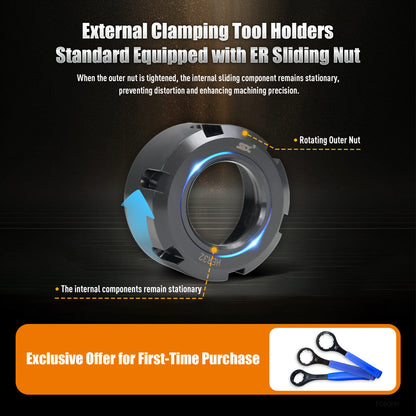 BMT65-0°/90°-72-ER40 BMT Driven Tool Holder Turn-Mill Combined Tool Holder