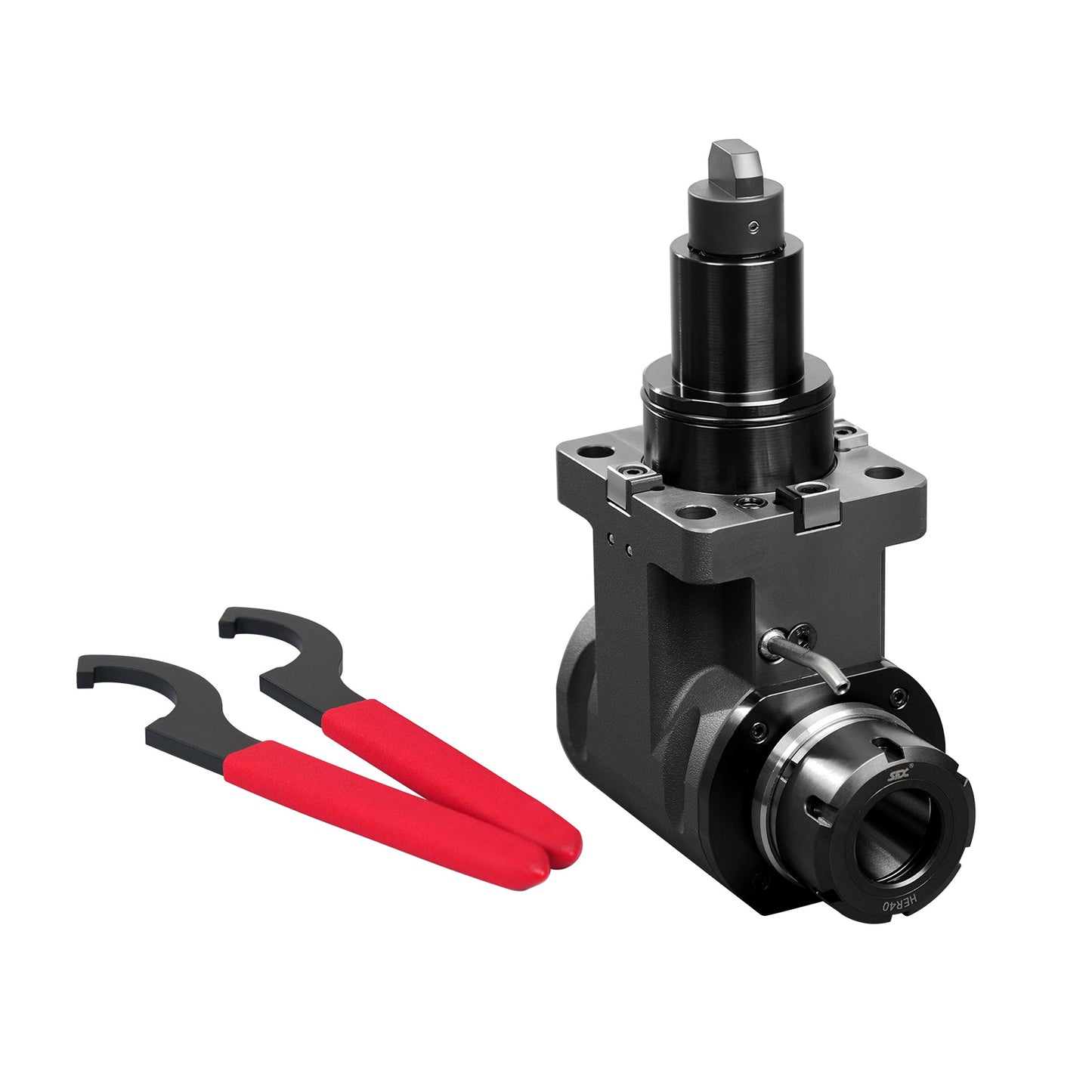 SFX BMT65 Radial and Axial BMT DrivenTool Holder CNC Lathe with ER40 Collet Chuck External Clamping