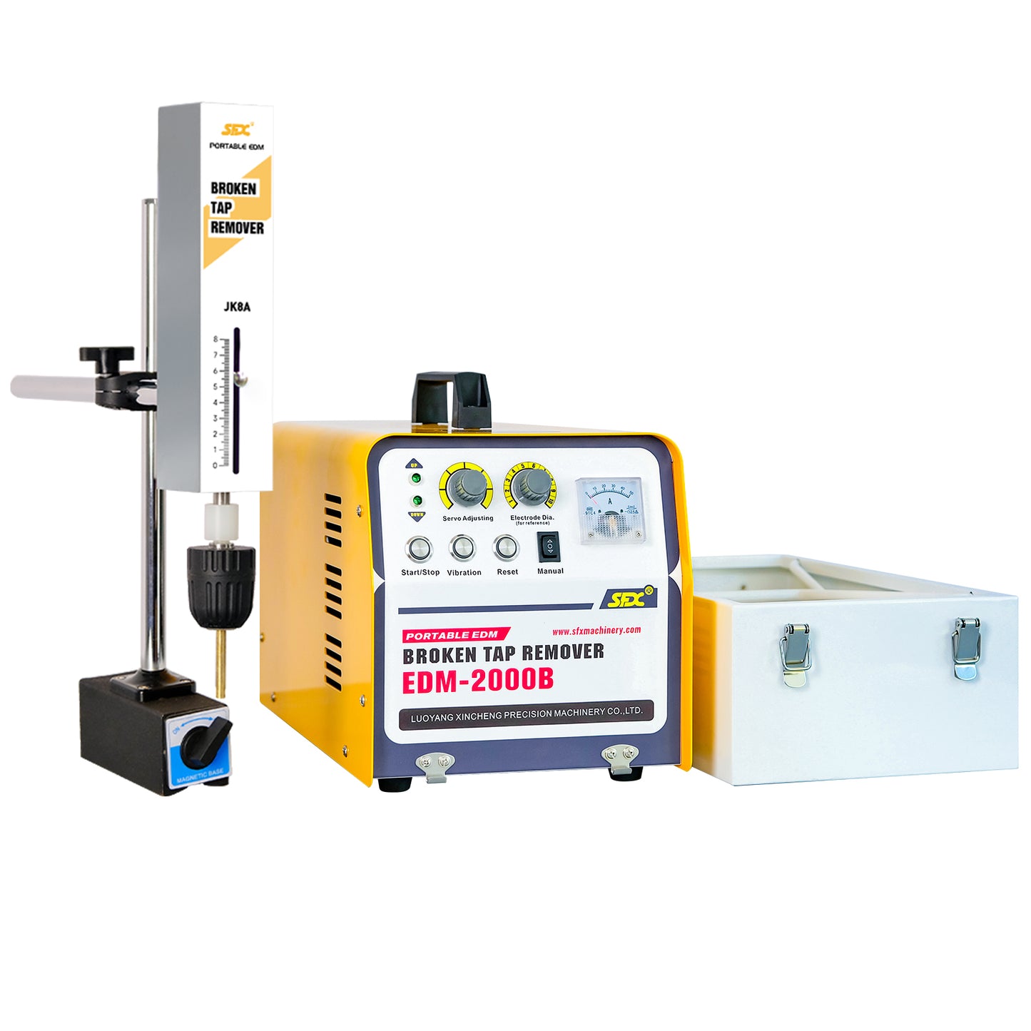 USA Stock SFX EDM-2000B Portable EDM Machine for Extracting M2-M30 Broken Screws Taps Drills Removal