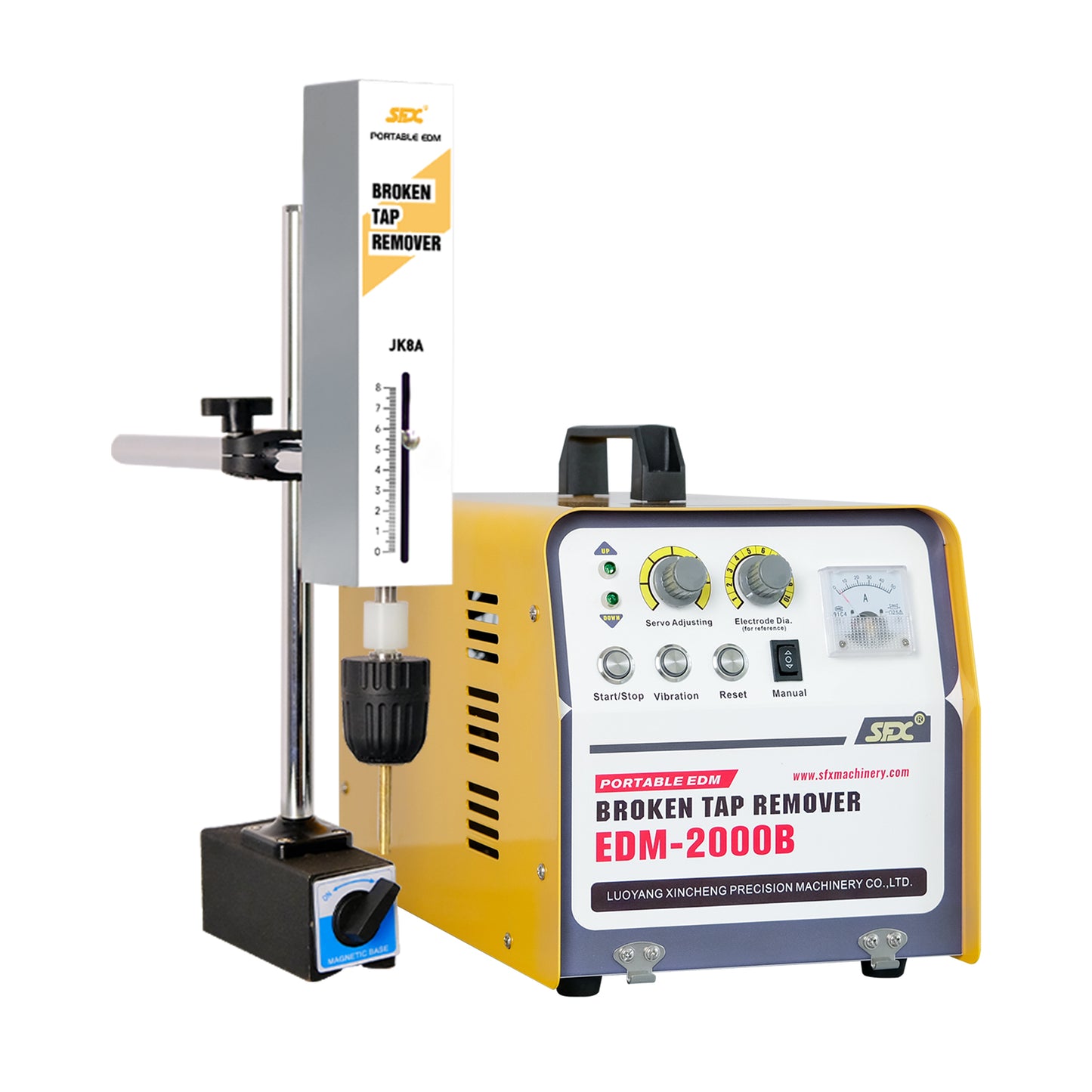 USA Stock SFX EDM-2000B Portable EDM Machine for Extracting M2-M30 Broken Screws Taps Drills Removal
