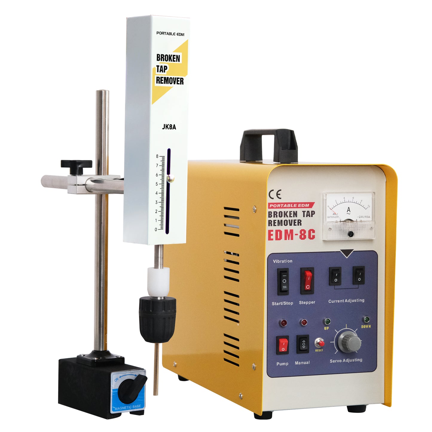 Extractor de grifos rotos portátil EDM de 800 W con ajuste de profundidad, M2-M20 (5/64''-25/32''), disponible en EE. UU.
