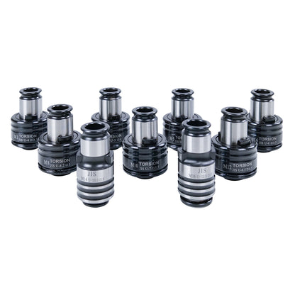 GT12 JIS Collets 9pcs Tapping Collets Chuck GT12 Tapping Adapters for M16R Tapping Machine M3 M4 M5 M6 M8 M10 M12 M14 M16