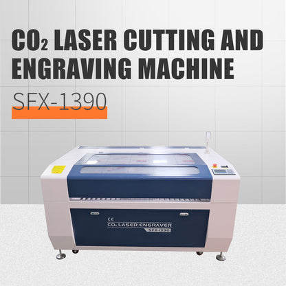 Germany Stock CO2 Integrated Cutting Machine SFX-1390 Laser Cutter With 1300*900mm Working Area